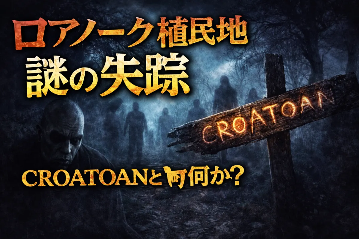 消えたロアノーク植民地──117人はどこへ消えたのか、CROATOANの謎